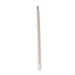 7.75” Red/White Striped Wrapped Giant Straws