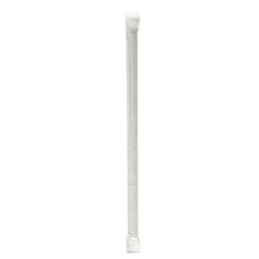 7.75” Black Wrapped Jumbo Paper Straws