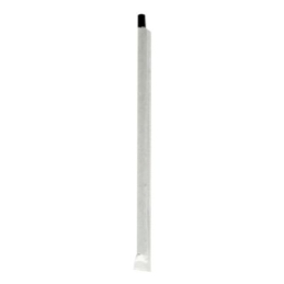 7.75” Black Wrapped Jumbo Paper Straws