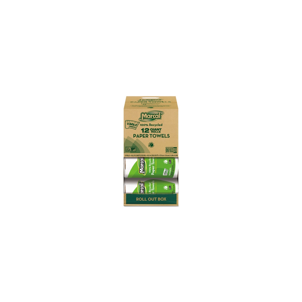 100% Premium Recycled Perforated Kitchen Roll Towels