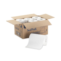 SofPull Hardwound Nonperforated Paper Roll Towels