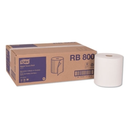 8” White Advanced Hardwound Roll Towels