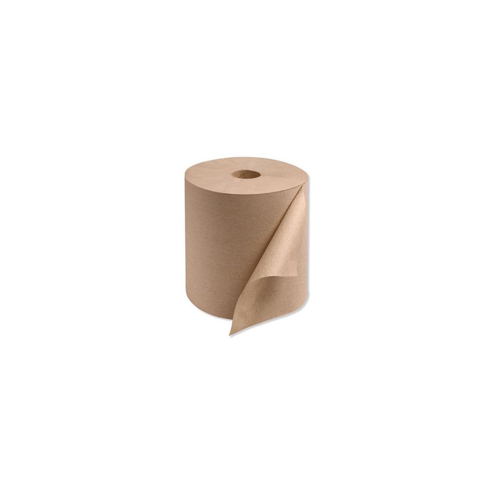 8” Natural Universal Roll Hand Towels