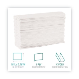 White C-Fold Towels